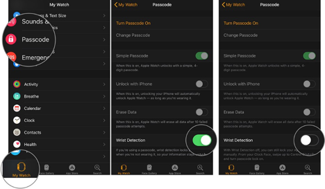 Turn Off Wrist Detection On Apple Watch 