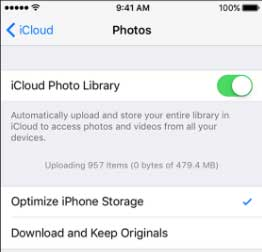 Disable and Enable iCloud Photo Library