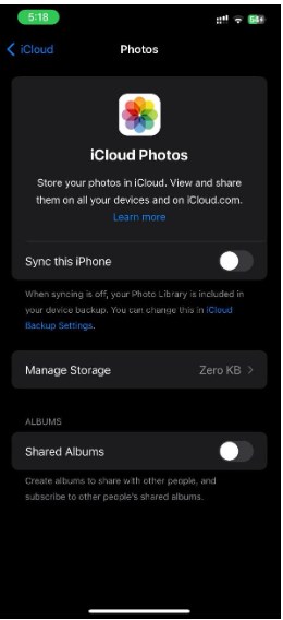 turn on "Sync this iPhone