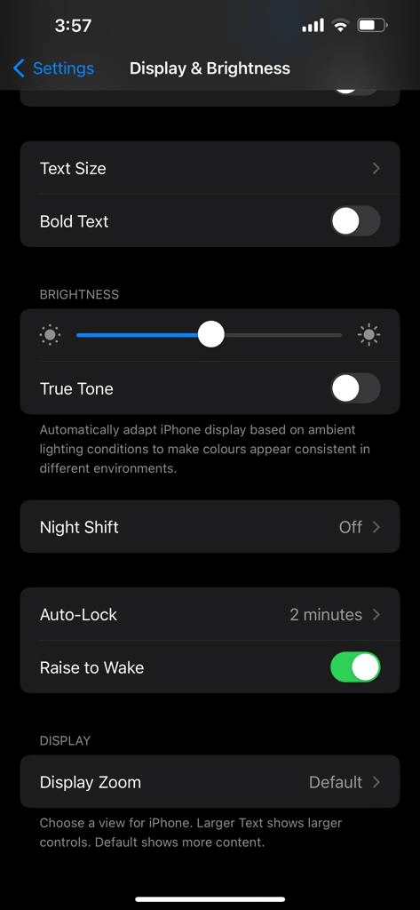 Turn Toggle on for Raise to Wake