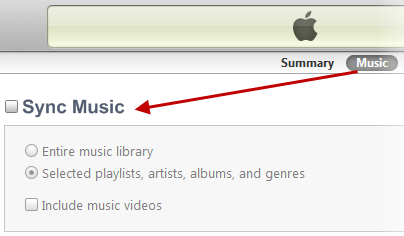 Why NO Song on iPod after Importing Music