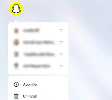 Uninstall Snapchat on Android