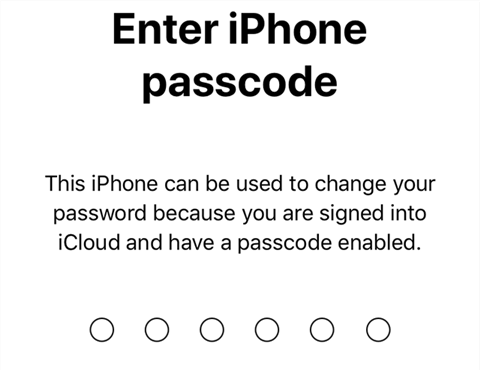 Type your iPhone’s passcode