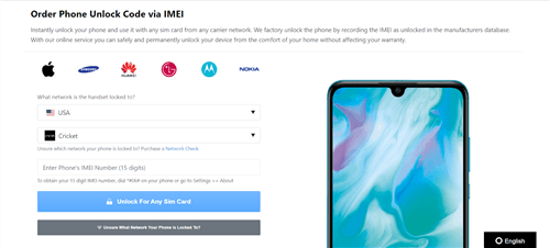 Unlock Cricket Phone with IMEI