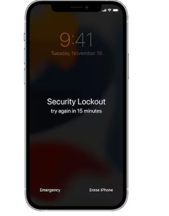unlock iphone without passcode or face id by erase iphone