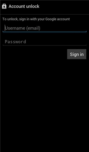 Sign in Google Account and Password