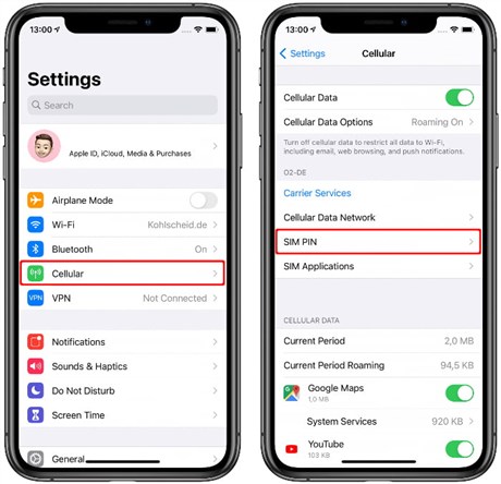 Unlock SIM Card iPhone via the Settings App
