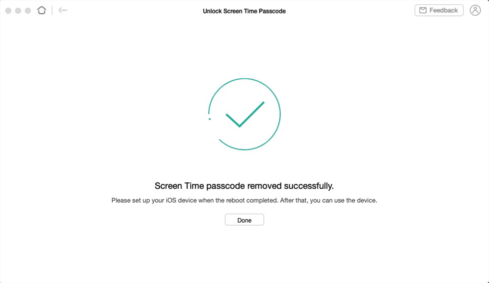 Screen Time Passcode Successfully Removed