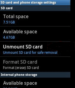 Unmount and Reboot the SD Card