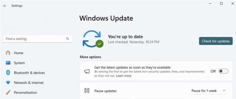 Updating Windows on Asus laptop