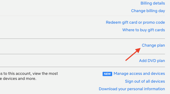 Upgrade Netflix Subscription Plan
