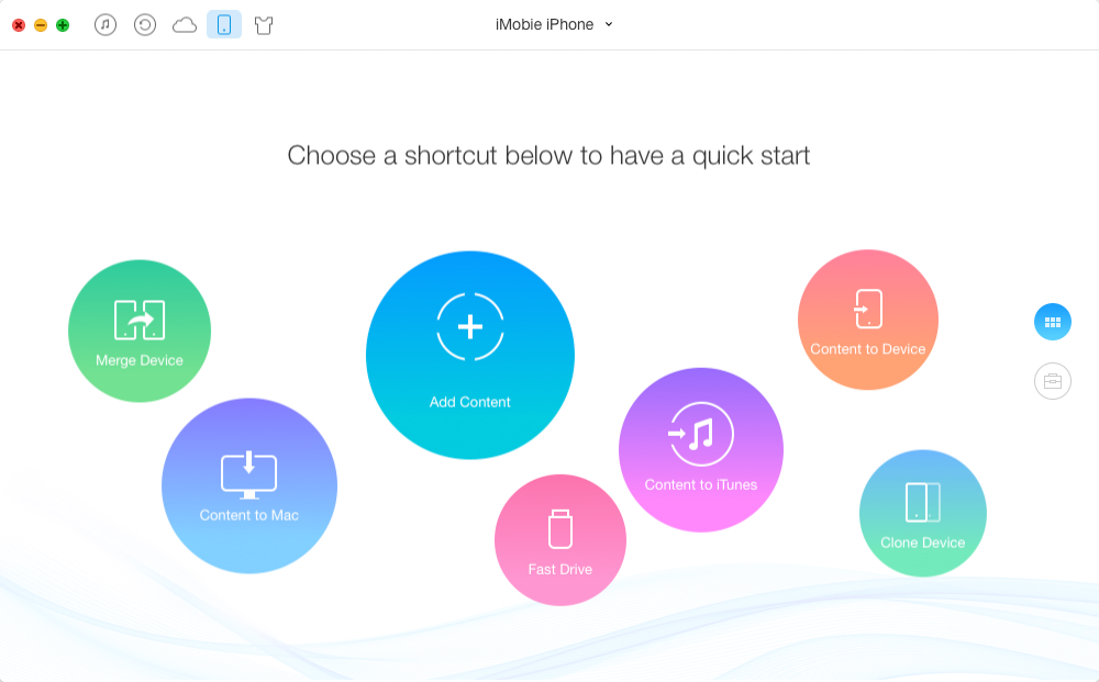 Upload Photos from iPhone with AnyTrans – Step 1