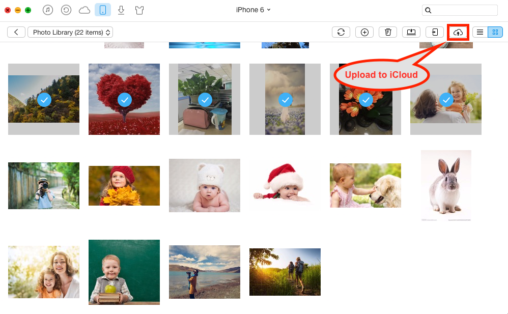How to Upload Photos to iCloud from iPhone with AnyTrans - Step 3