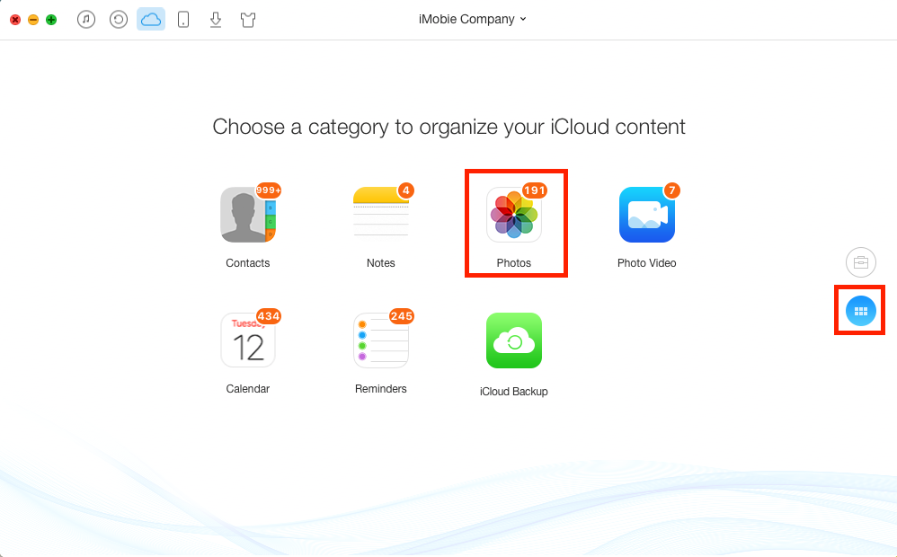 How to Upload Pictures to iCloud from Mac/PC - Step 2