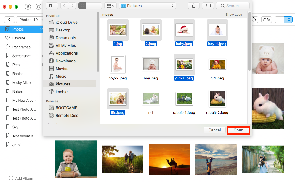 How to Upload Pictures to iCloud from Mac/PC - Step 3