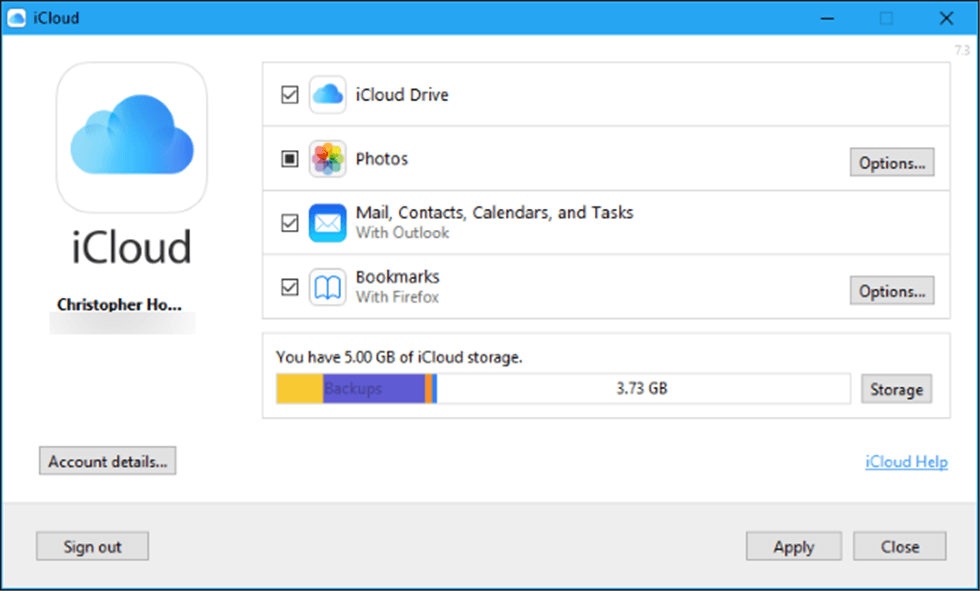 Upload iPhone Photos with iCloud for Windows