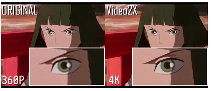 Upscale Anime to 4K with Video2X