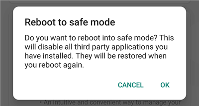 Use Android Safe Mode