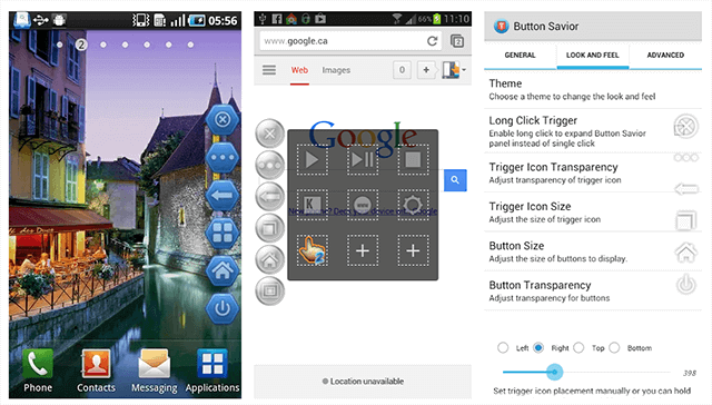 Button Savior - An On-screen Button App