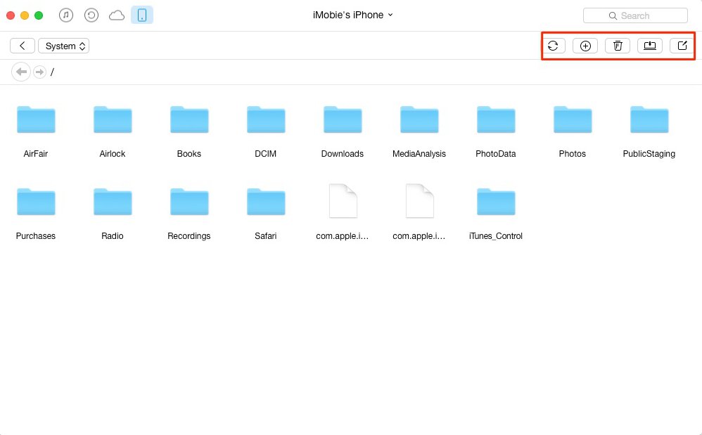 Use iPhone as Flash Drive with AnyTrans – Step 3