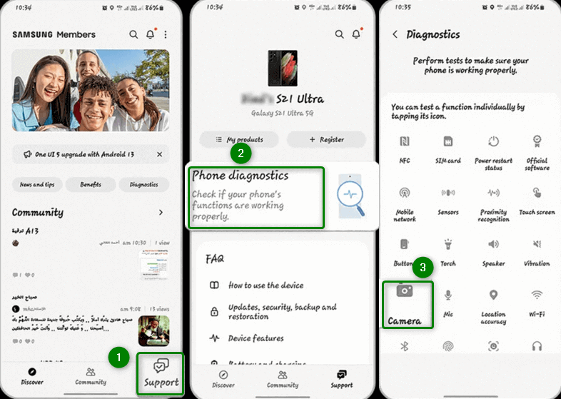 Use Samsung Diagnostic Tool