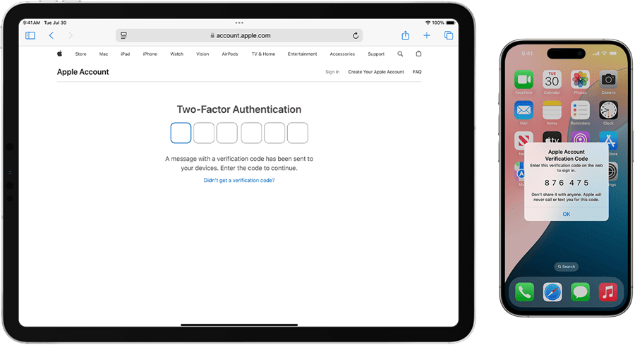 Verify Apple ID on iCloud