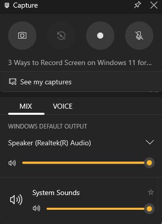video will be saved automatically
