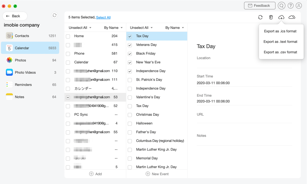 View iCloud Calendar in Google with AnyTrans - Step 3