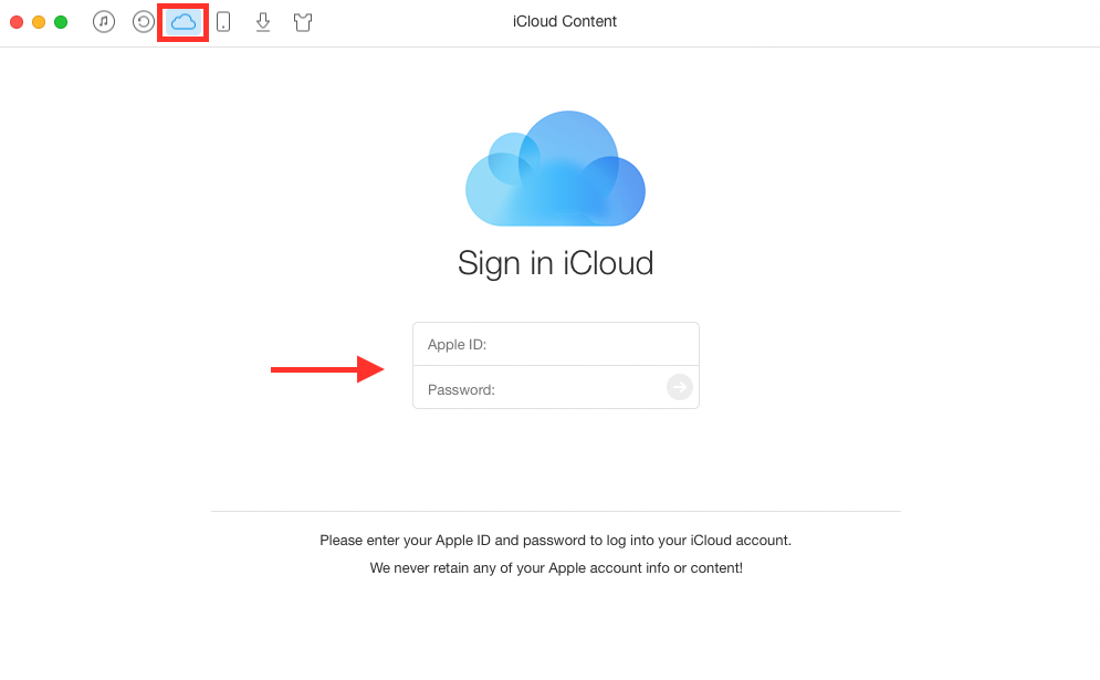 View iCloud Calendar in Google with AnyTrans - Step 1