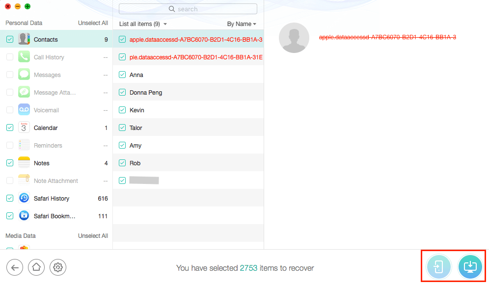 Recover the Data from iCloud Backup via PhoneRescue for iOS