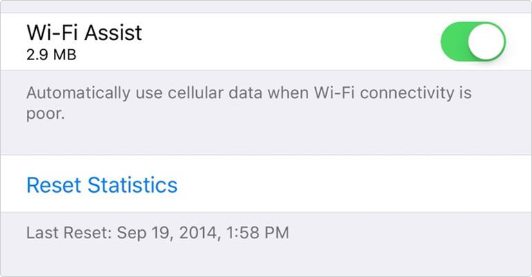 How to View Mobile Data Used by Wi-Fi Assist