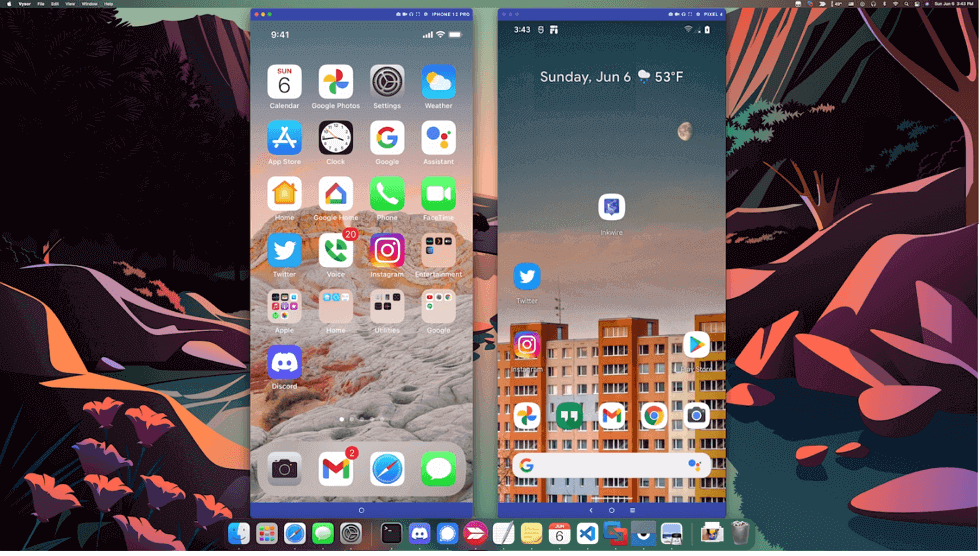 Vysor Sharing Android Screen to Mac