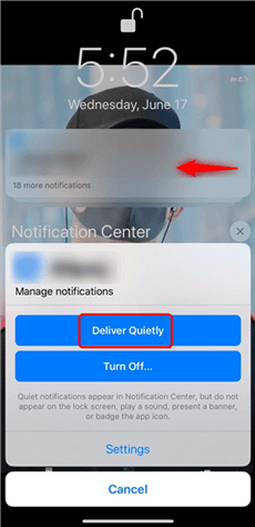 Enable Deliver Quietly