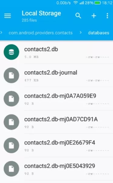 Where are Contacts Stored in Internal Storage
