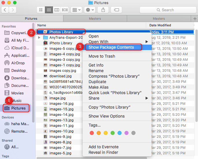 How to export entire mac photo library