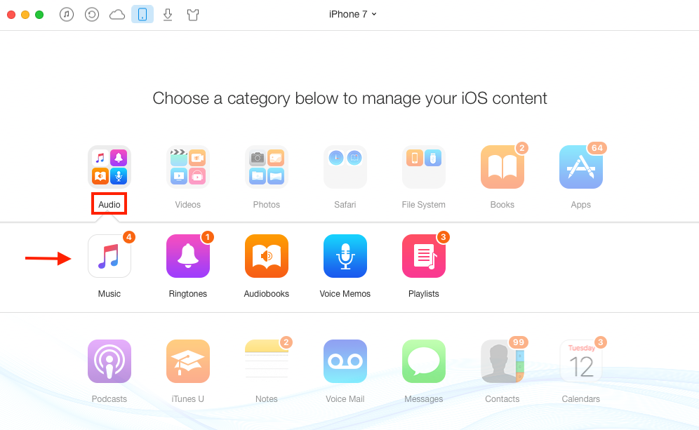 How to Transfer Music from Computer to iPhone – Step 2