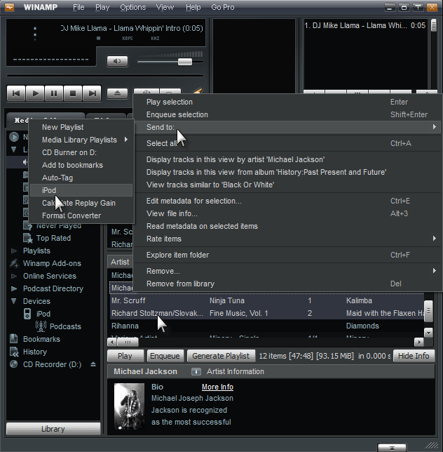 Winamp iPod Guide - How to Get Music on iPod with Winamp