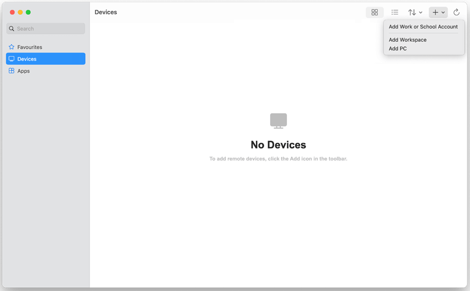 Select Add Work or School Account