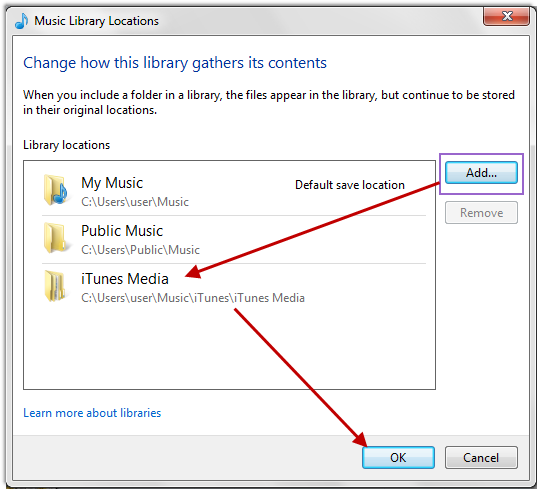 windows media player update playlist file location