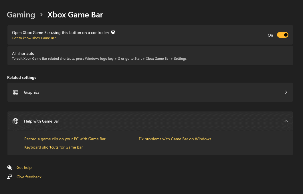 Xbox Game Bar