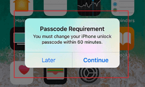 Passcode Requirement Issue on iPhone