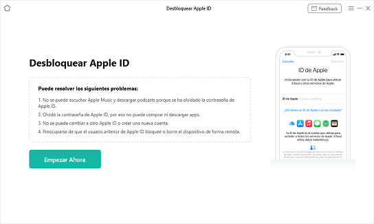 Página web con imagen de ID de Apple