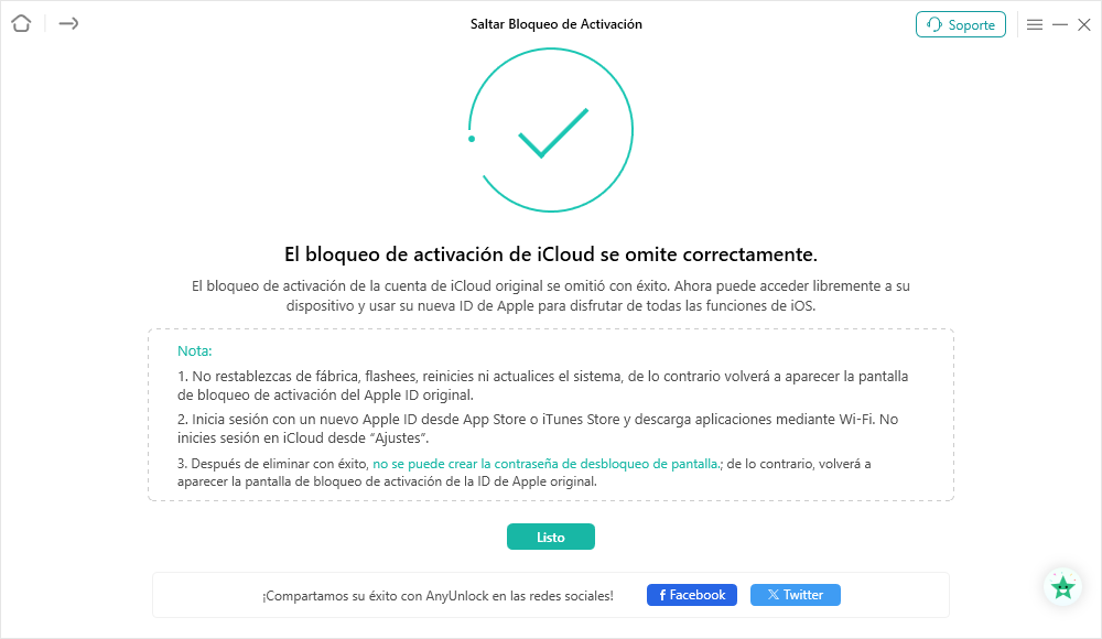 Omisión realizada correctamente