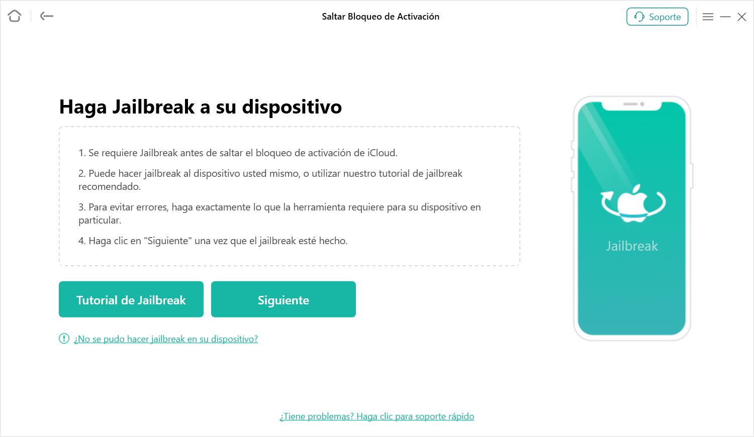 Interfaz de jailbreak