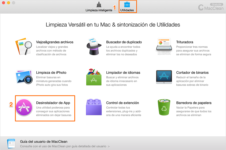 Elija desinstalador de APP