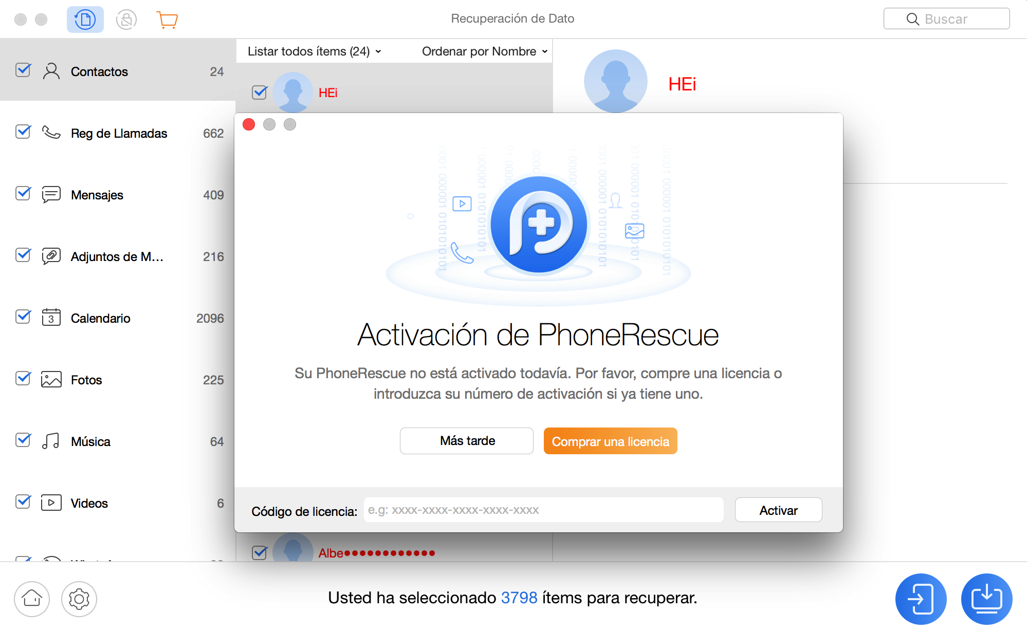 Activating PhoneRescue for SAMSUNG