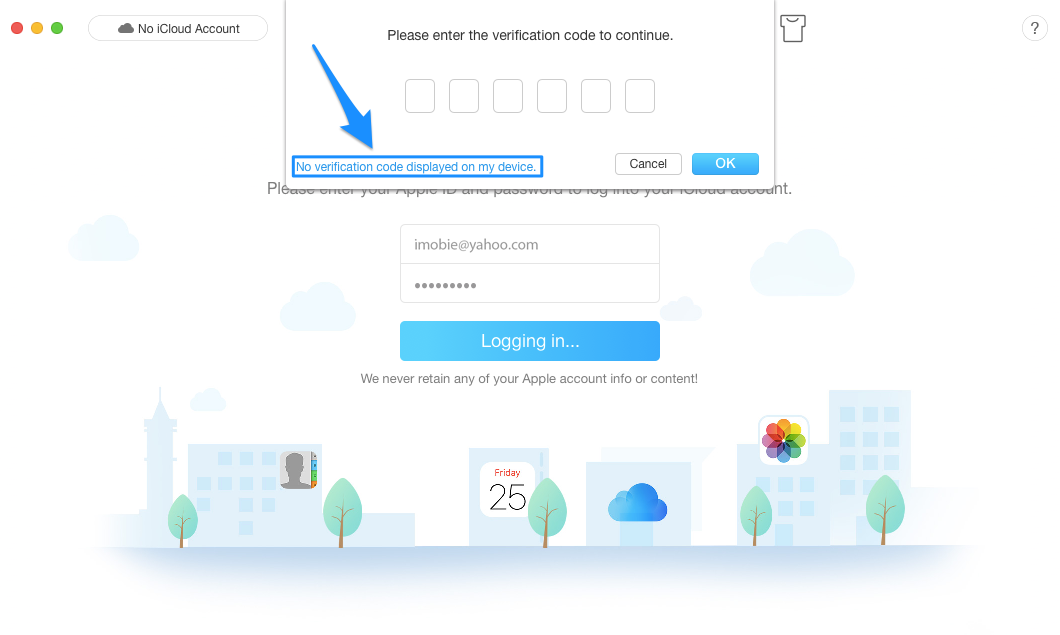 Obtener un código de verificación e inicie sesión con autenticación de 2 factores en AnyTrans - 6