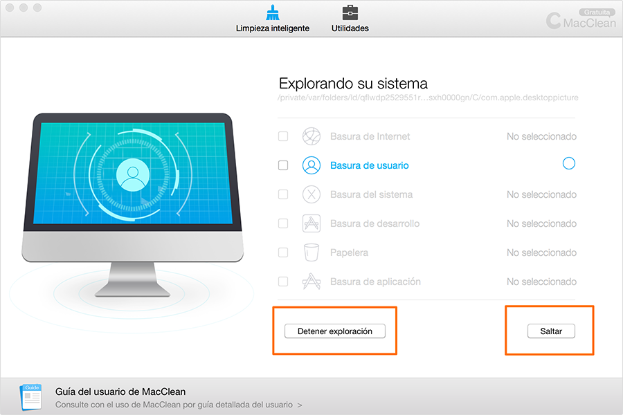 Explorar basura de usuario