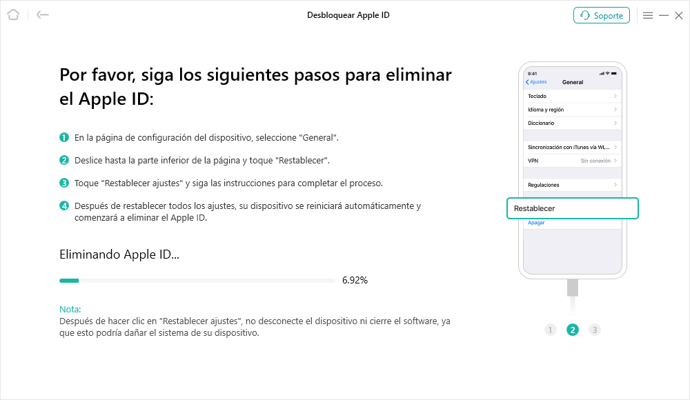 Restablecer todos los ajustes