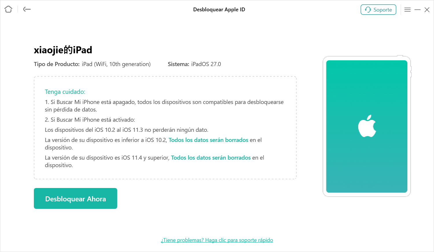 Su dispositivo ha sido detectado